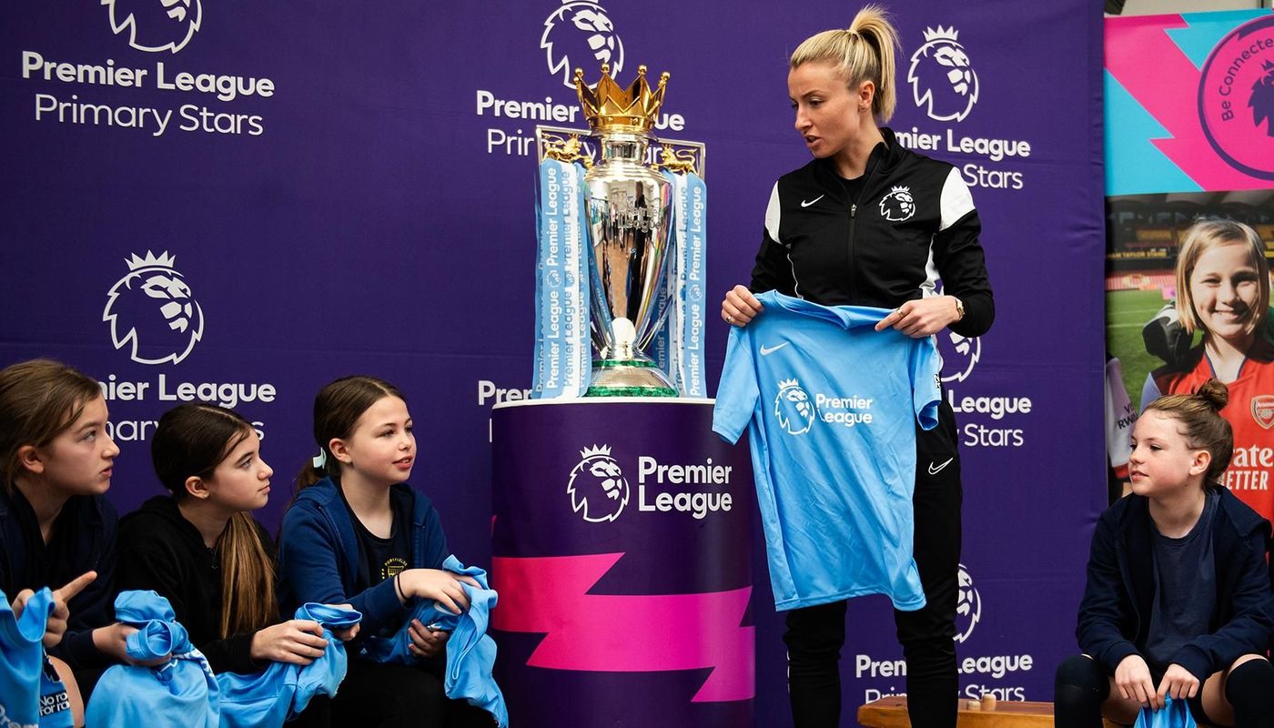 Premier League Kit Scheme, Portfields Primary School, Leah Williamson