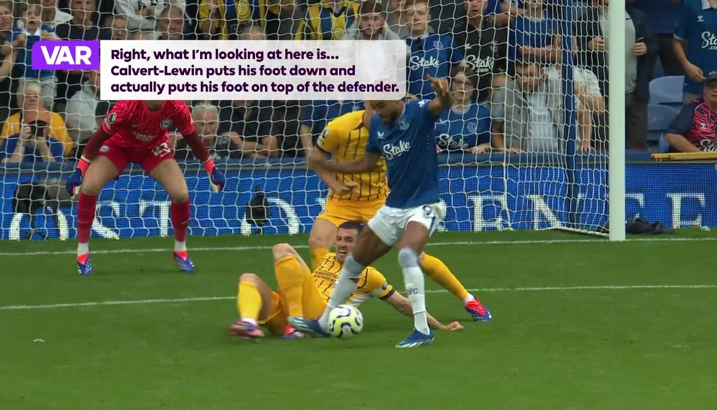 Everton overturned penalty v Brighton